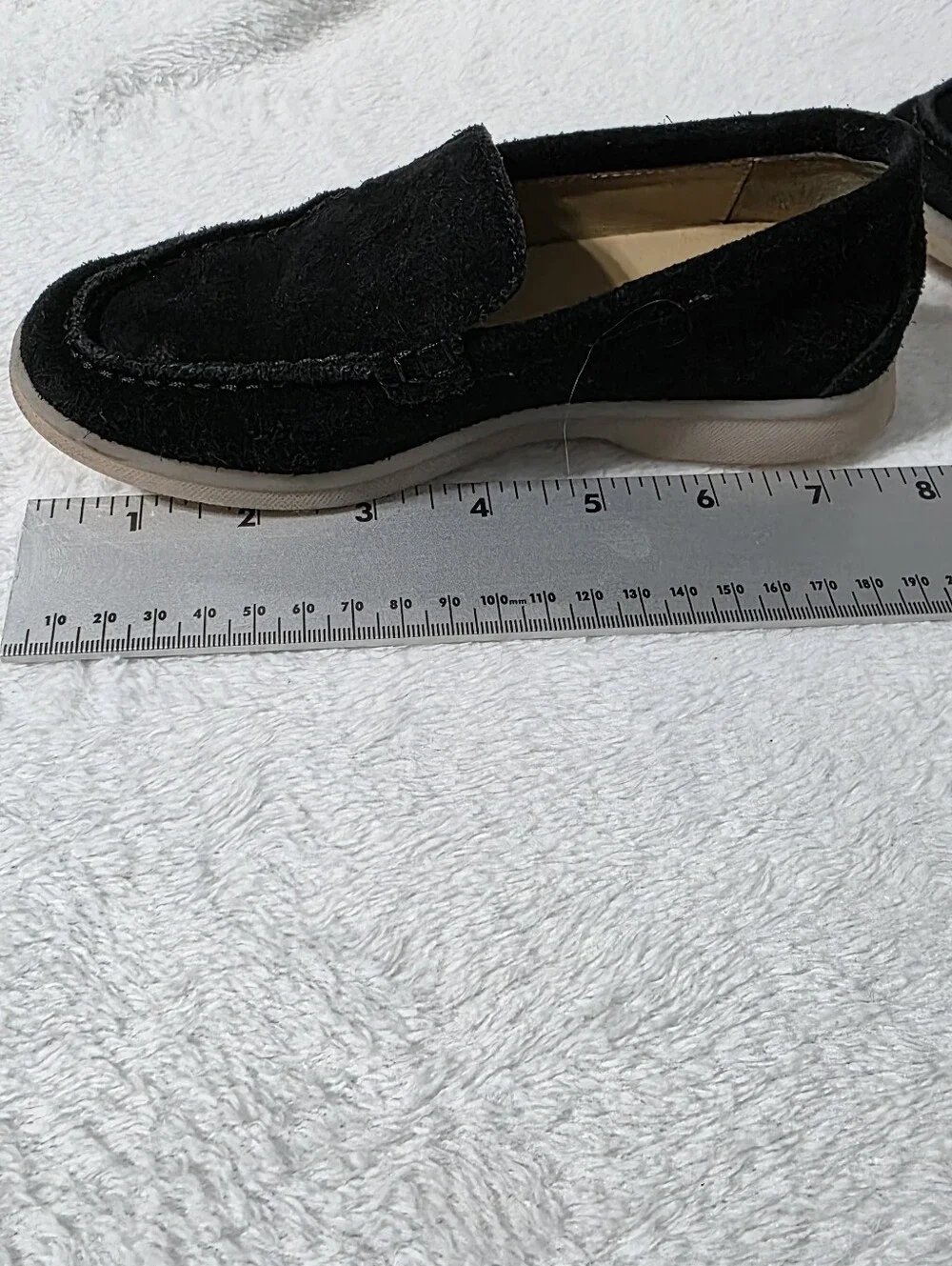 Kids Scarosso Ludovico Black suede loafers US Sz 12 EU Sz 29